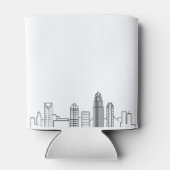 Charlotte Stylized Skyline | Koelbox voor weddensc Blikjeskoeler (Achterkant)