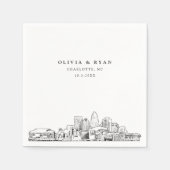 Charlotte Trouwpapier Cocktail servet (Voorkant)