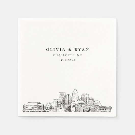 Charlotte Trouwpapier Cocktail servet (Voorkant)