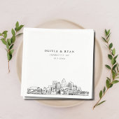 Charlotte Trouwpapier Cocktail servet