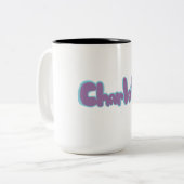 Charlotte tweekleurige koffiemok (Voorkant links)