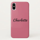 Charlotte van de weeszwarte-karakternaam iPhone x hoesje<br><div class="desc">Charlotte is een personage van de tv-show wees Black</div>