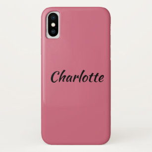 Charlotte van de weeszwarte-karakternaam iPhone x hoesje