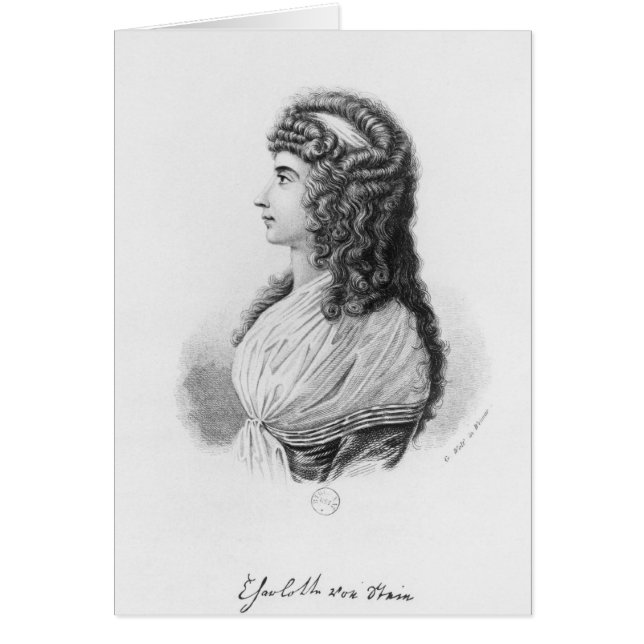 Charlotte von Stein, geboren von Schardt, laat (Voorkant)