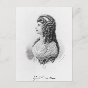 Charlotte von Stein, geboren von Schardt, laat Briefkaart