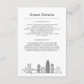 Charlotte Wedding | Gastinformatie Informatiekaartje (Voorkant)