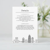 Charlotte Wedding | Gegevens van bezoeker Kaart (Staand voorkant)