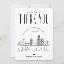 Charlotte Wedding | Hartelijk dank + Fotokaart Kaart