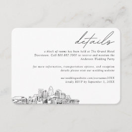 Charlotte Wedding Hotel Kamer Blok Details Informatiekaartje