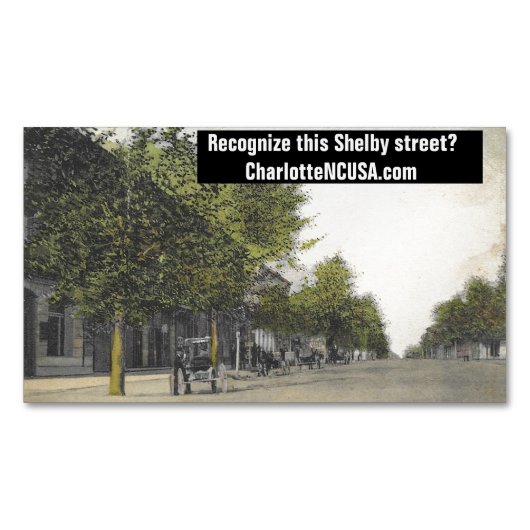 CharlotteNCUSA.com Visitekaartje Magnet Magnetisch Visitekaartje (Voorkant)