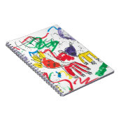 Charlotte's Basquiat inspireerde kunst Notitieboek (Rechterzijde)