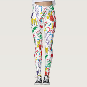 Charlotte's basquiat inspireerde leggings