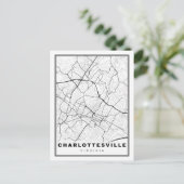 Charlottesville Map Briefkaart (Staand voorkant)