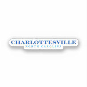 Charlottesville North Carolina Sticker