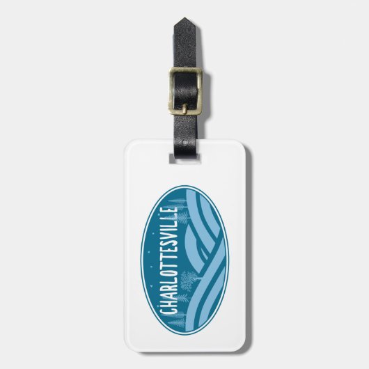 Charlottesville Virginia buitenshuis Bagagelabel (Voorkant verticaal)