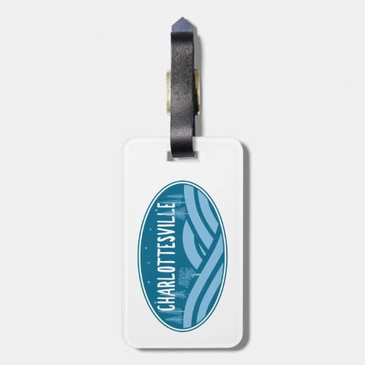 Charlottesville Virginia buitenshuis Bagagelabel (Achterkant verticaal)