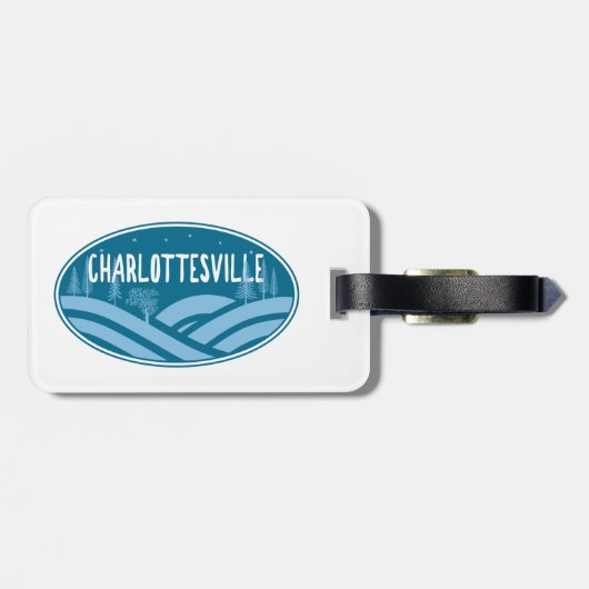 Charlottesville Virginia buitenshuis Bagagelabel (Achterkant horizontaal)