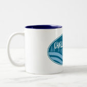 Charlottesville Virginia buitenshuis Tweekleurige Koffiemok (Links)