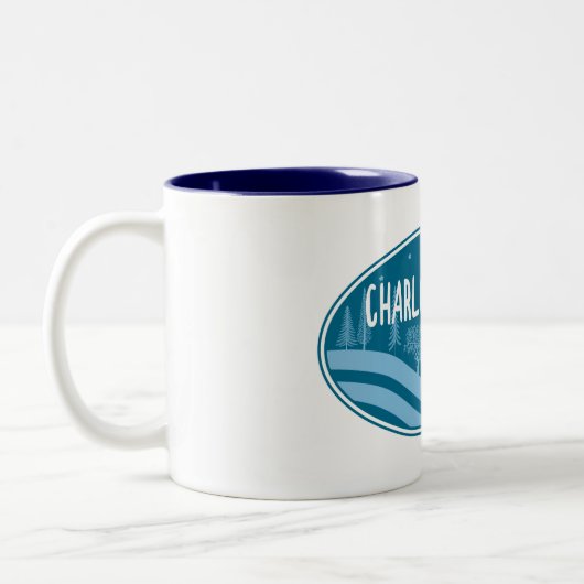 Charlottesville Virginia buitenshuis Tweekleurige Koffiemok (Links)