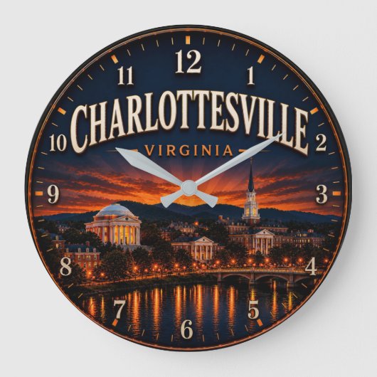 Charlottesville Virginia Grote Klok (Voorkant)