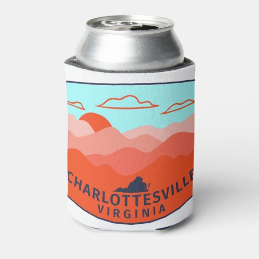 Charlottesville Virginia Outdoor Blikjeskoeler (Blikje Achterkant)