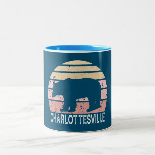 Charlottesville Virginia Retro-Beer Tweekleurige Koffiemok