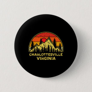Charlottesville Virginia Va Bergen Wandelen Aanden Ronde Button 5,7 Cm