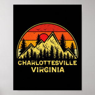 Charlottesville Virginia Va Bergen Wandelen Souven Poster