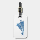 Charlottesville Virginia Wood Plaque Bagagelabel (Voorkant verticaal)