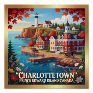 Charlottetown Historisch Eiland Waterfront Perfect Poster