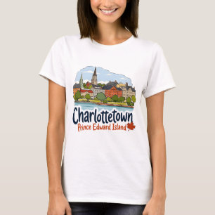 Charlottetown PEI Prince Edward Island Silhouet T-shirt