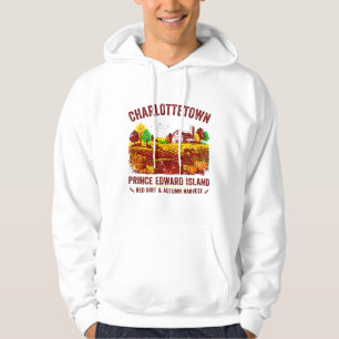 Charlottetown Prince Edward Island Rode Aarde Herf Hoodie