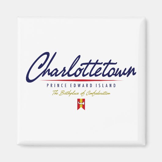 Charlottetown Script Magneet (Voorkant)