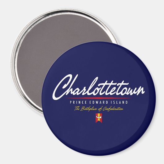 Charlottetown Script Magneet (Voorkant / Achterkant)