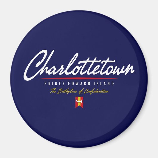 Charlottetown Script Magneet (Voorkant)
