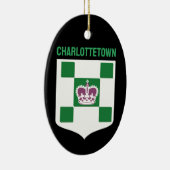 Charlottetown-wapen - PEI Keramisch Ornament (Rechts)