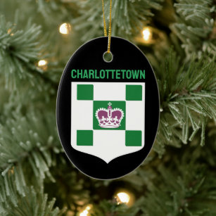 Charlottetown-wapen - PEI Keramisch Ornament