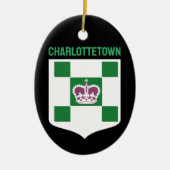 Charlottetown-wapen - PEI Keramisch Ornament (Voorkant)