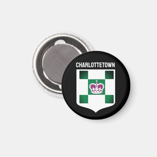 Charlottetown-wapen - PEI Magneet (Voorkant / Achterkant)