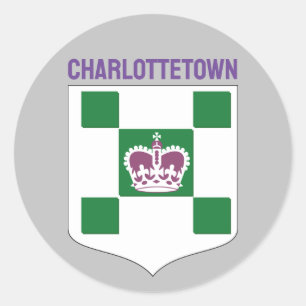 Charlottetown-wapen - PEI Ronde Sticker