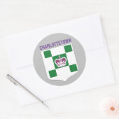 Charlottetown-wapen - PEI Ronde Sticker (Envelop)