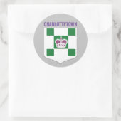 Charlottetown-wapen - PEI Ronde Sticker (Tas)