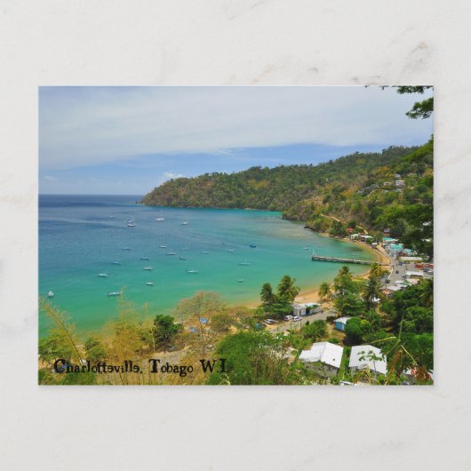 Charlotteville, Tobago W.I. Briefkaart (Voorkant)