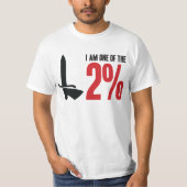 Charlton Athletic 2% Red en Black T-shirt (Voorkant)