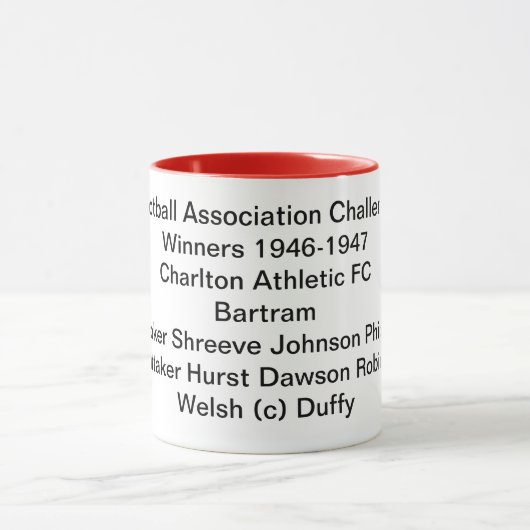 Charlton Athletic Cup winnaars mok 1947 (Midden)