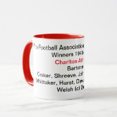 Charlton Athletic Cup winnaars mok 1947 (Voorkant links)