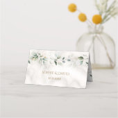 Charm Airy Greenery Marble Table Number Plaatskaartje (Achterkant)