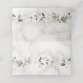 Charm Airy Greenery Marble Table Number Plaatskaartje (Binnenkant ongevouwen)
