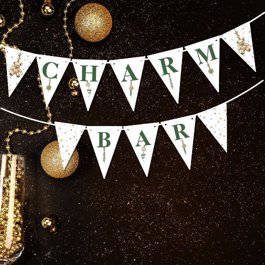 Charm Bar Baby shower Bunting Banner