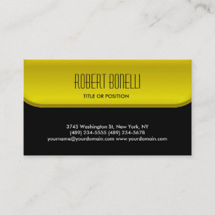 Charm Black Yellow Pattern Standard Visitekaartje